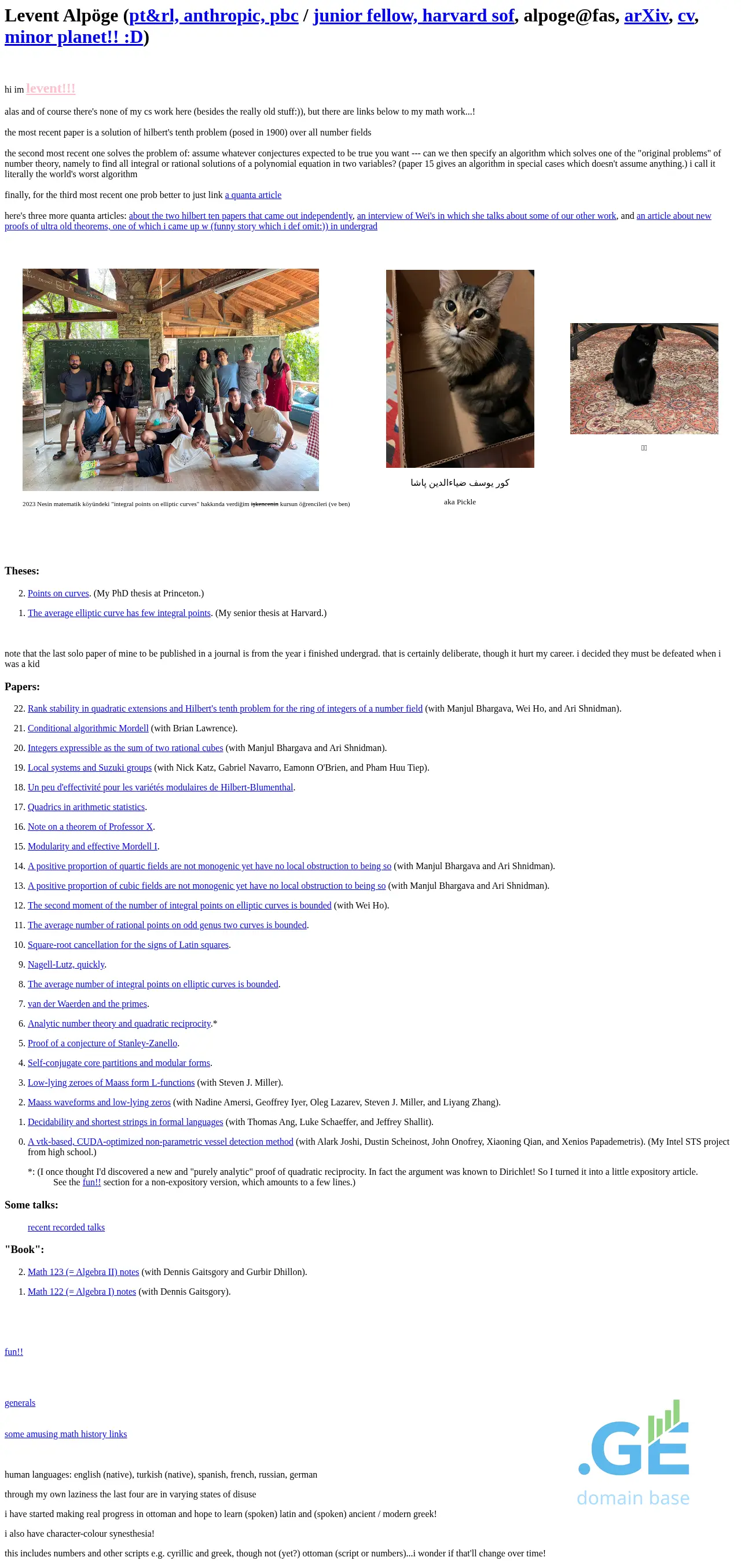 Screenshot of the site alpo.ge