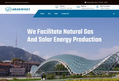 Screenshot of amarinvest.ge