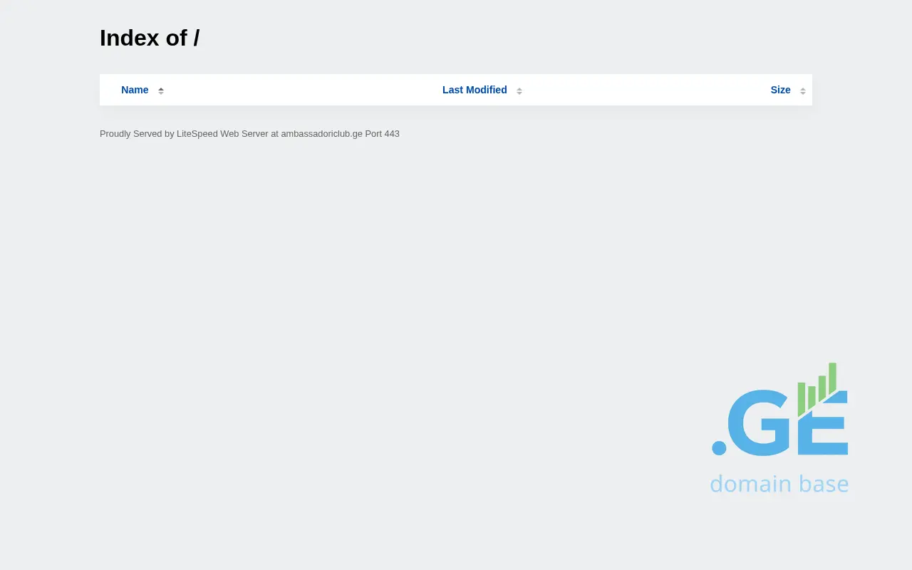 Screenshot of the site ambassadoriclub.ge