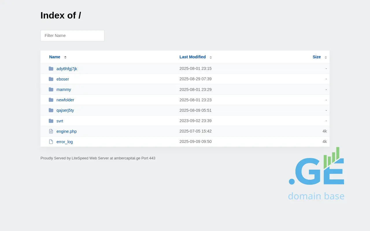 Screenshot of the site ambercapital.ge