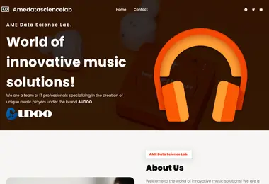 Screenshot of amedatasciencelab.ge