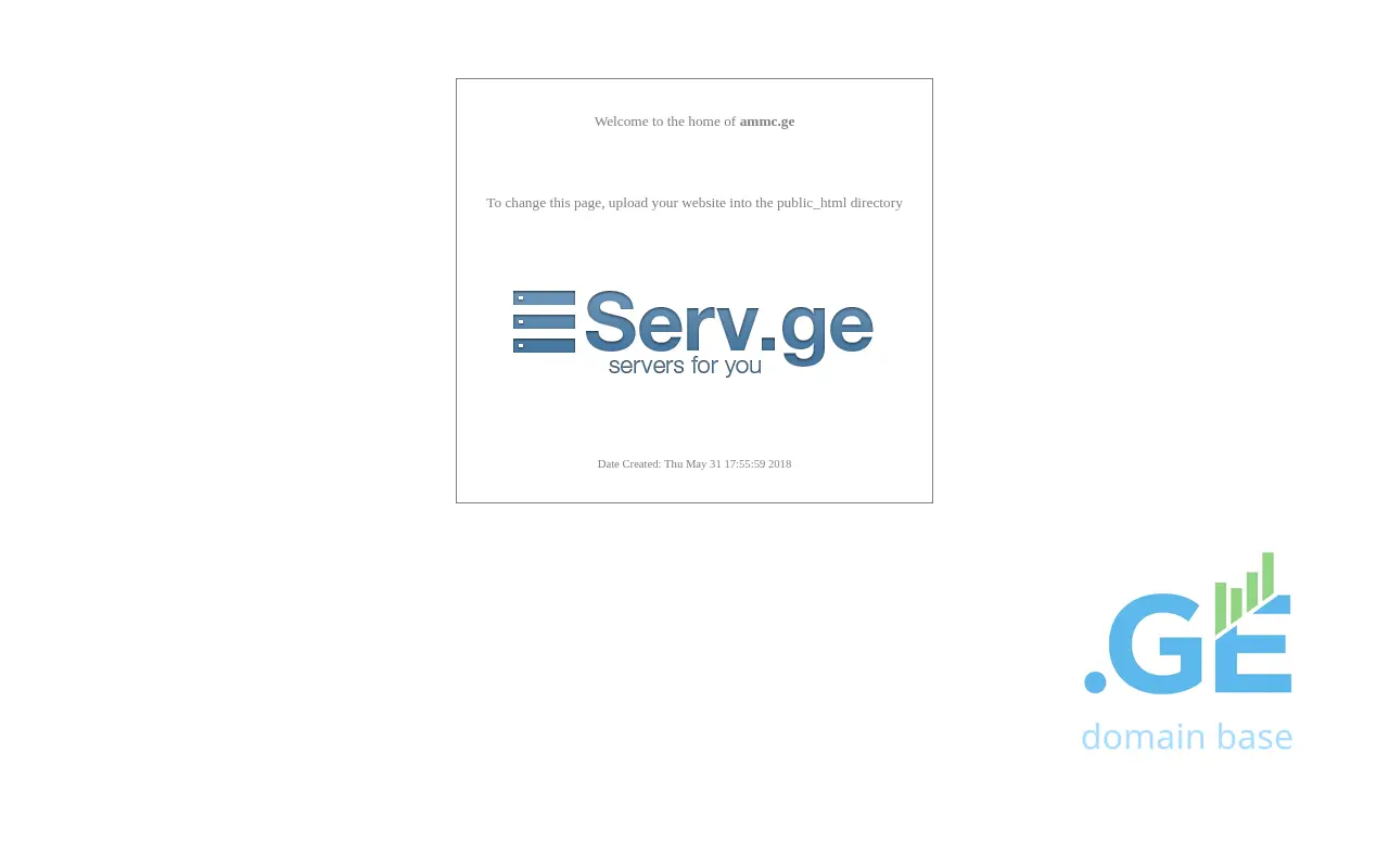 Screenshot of the site ammc.ge