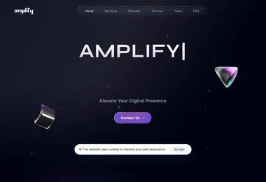 Screenshot of amplify.ge