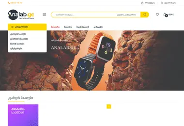 Screenshot of analab.ge