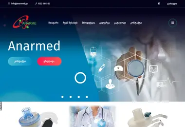 Screenshot of anarmed.ge