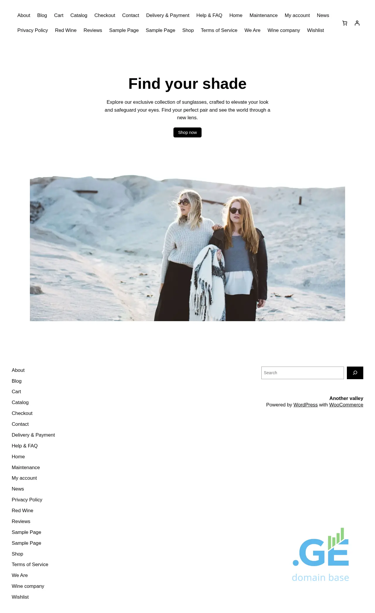 Screenshot of the site anothervalley.ge