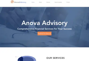 Screenshot of anovaadvisory.ge