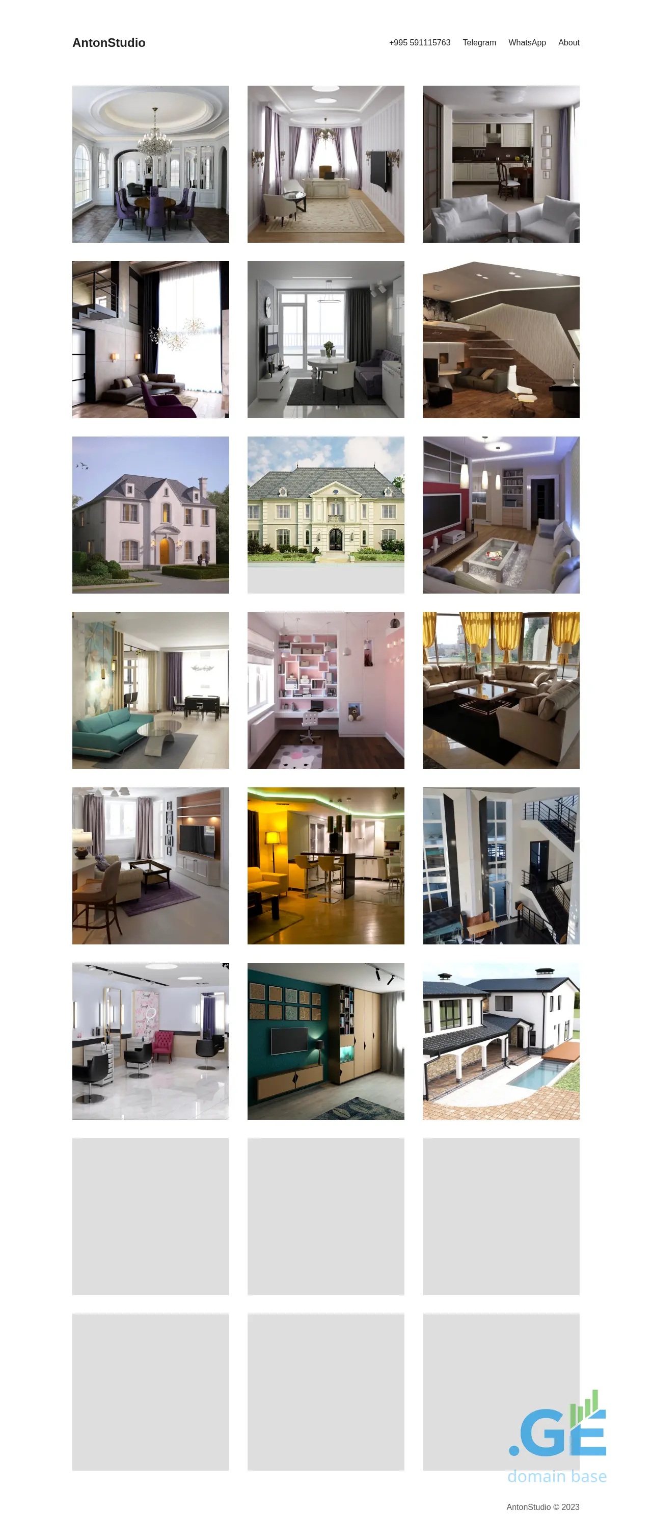 Screenshot of the site antonstudio.ge