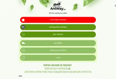 Screenshot of antway.ge