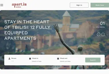 Screenshot of apartin.ge