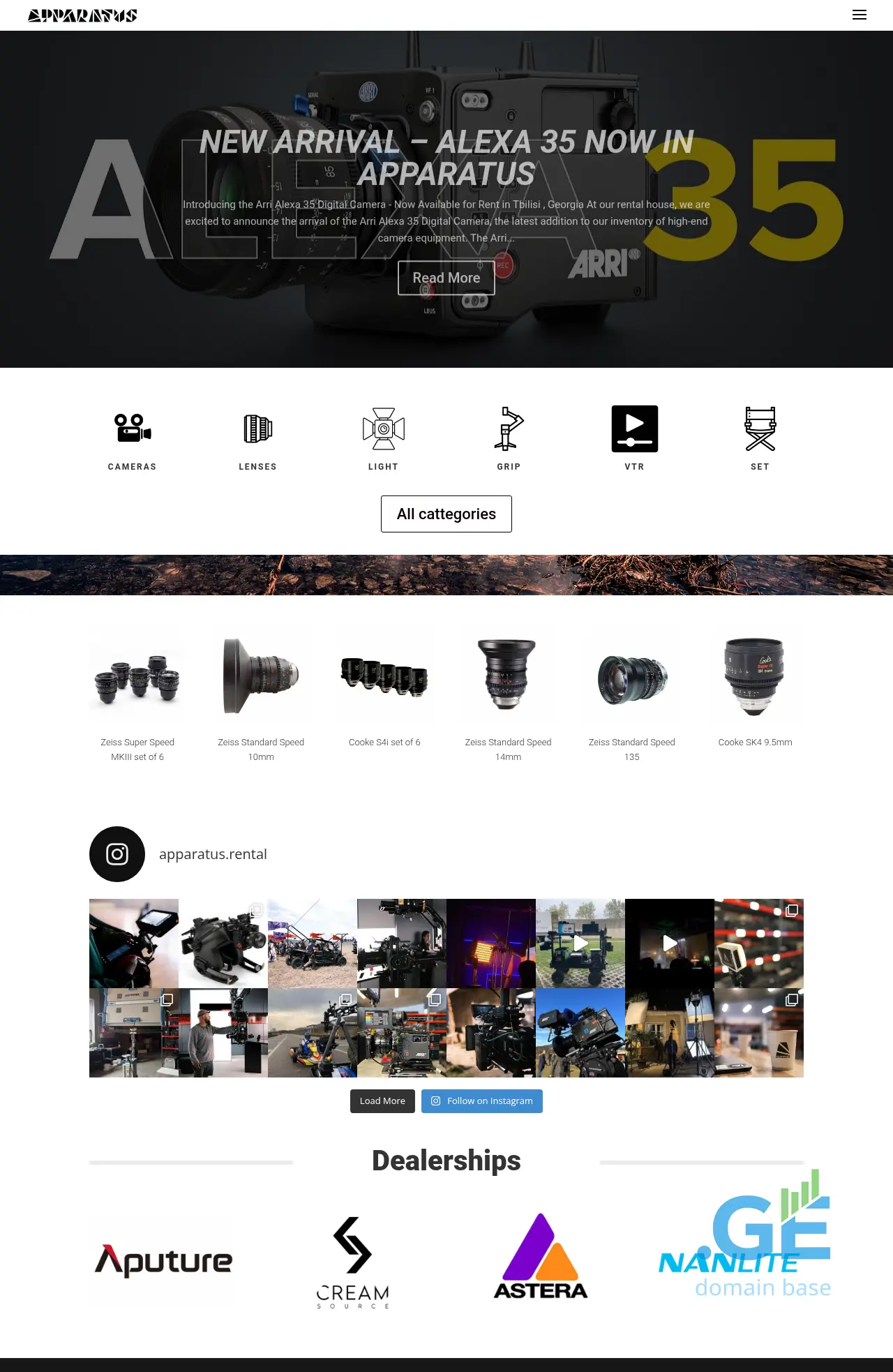 Screenshot of the site apparatus.ge