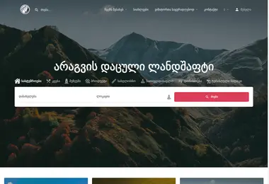 Screenshot of aragvipl.ge