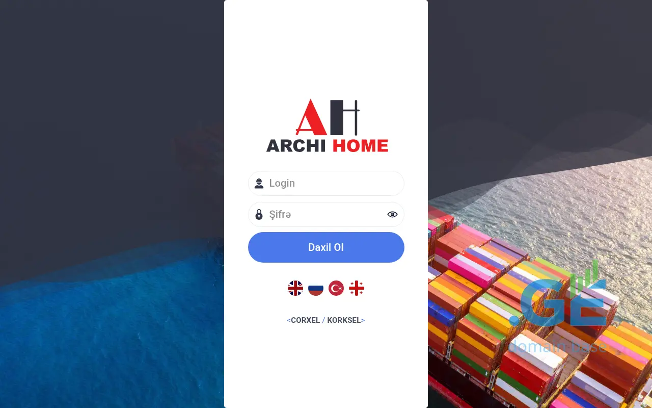Screenshot of the site archisaxli.ge
