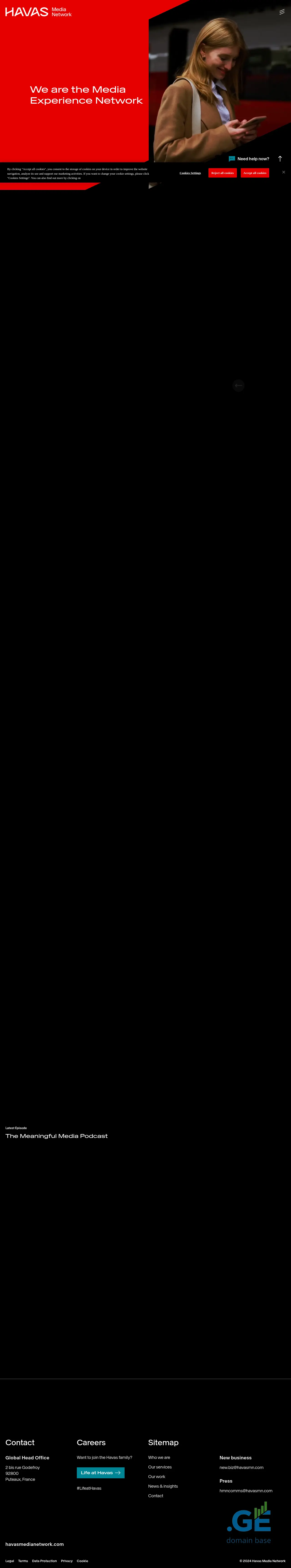 Screenshot of the site arenamedia.ge
