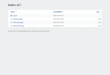 Screenshot of armenian-community.ge
