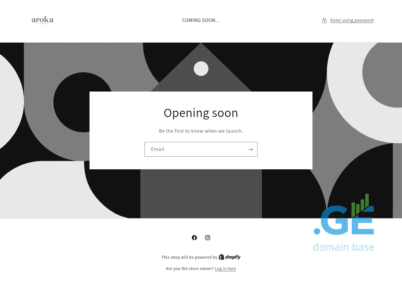 Screenshot of the site aroka.ge