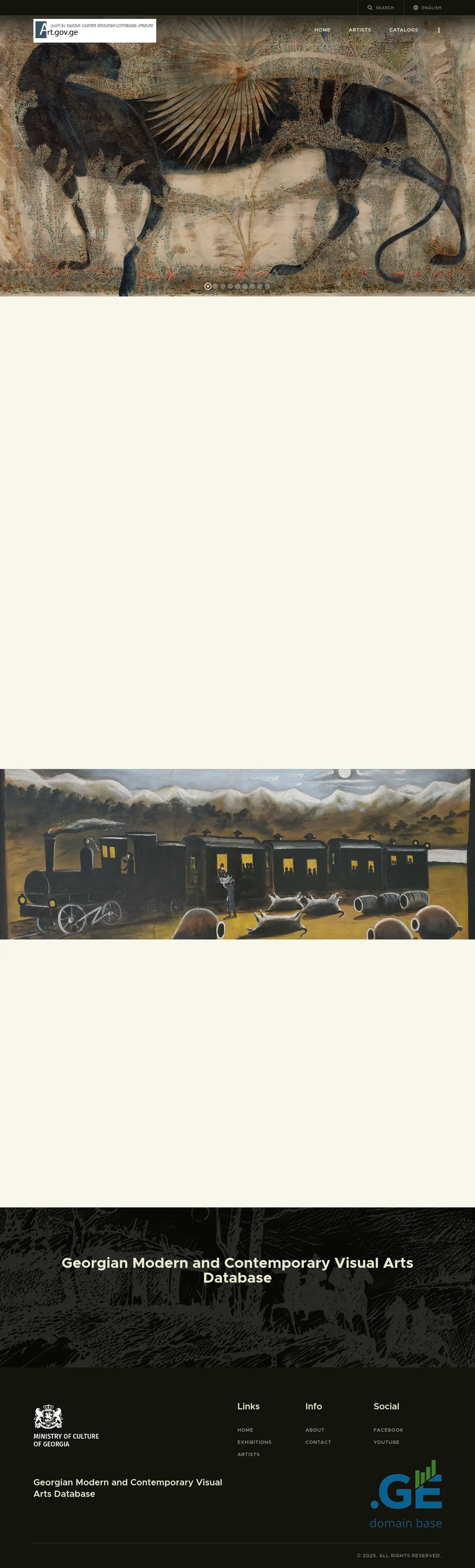 Screenshot of the site art.gov.ge