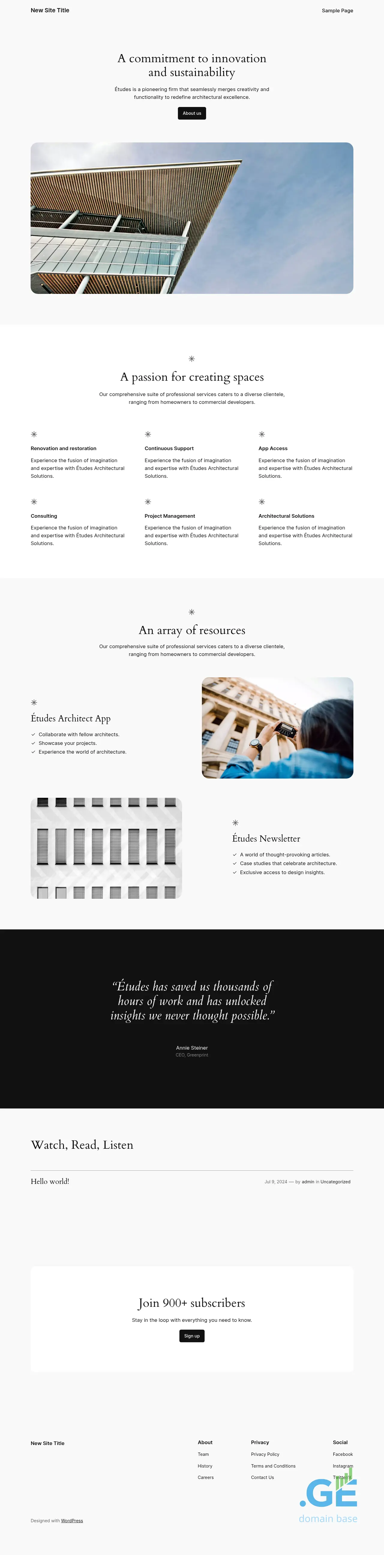 Screenshot of the site artbiuro.ge