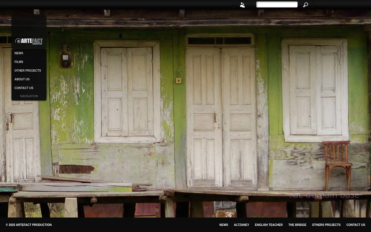 Screenshot of the site artefact.ge