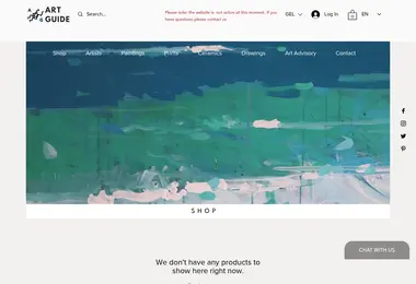 Screenshot of artguide.ge