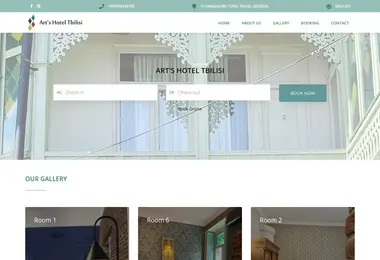 Screenshot of artshotels.ge