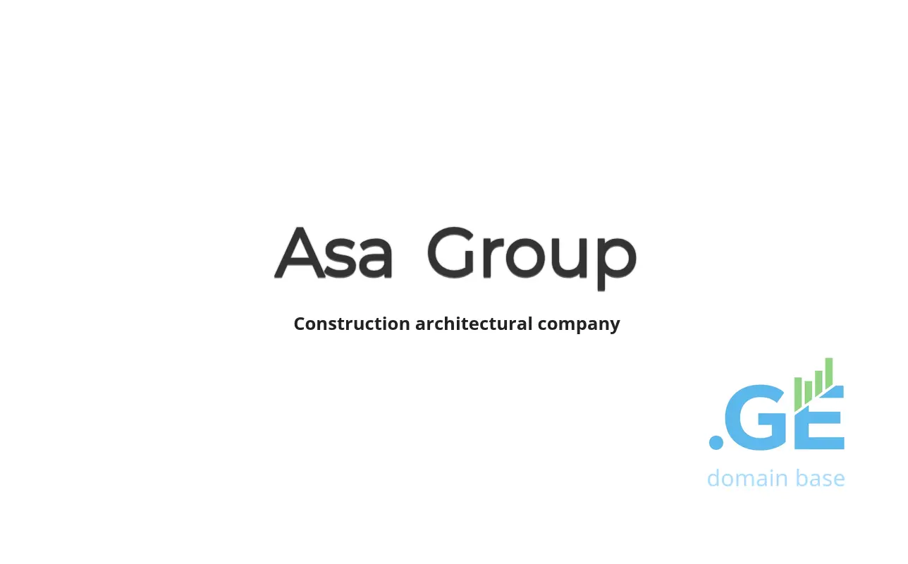 Screenshot of the site asagroup.ge