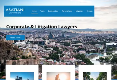 Screenshot of asatianilaw.ge