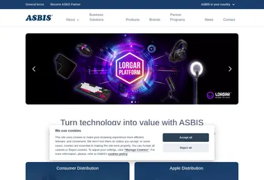 Screenshot of asbis.ge