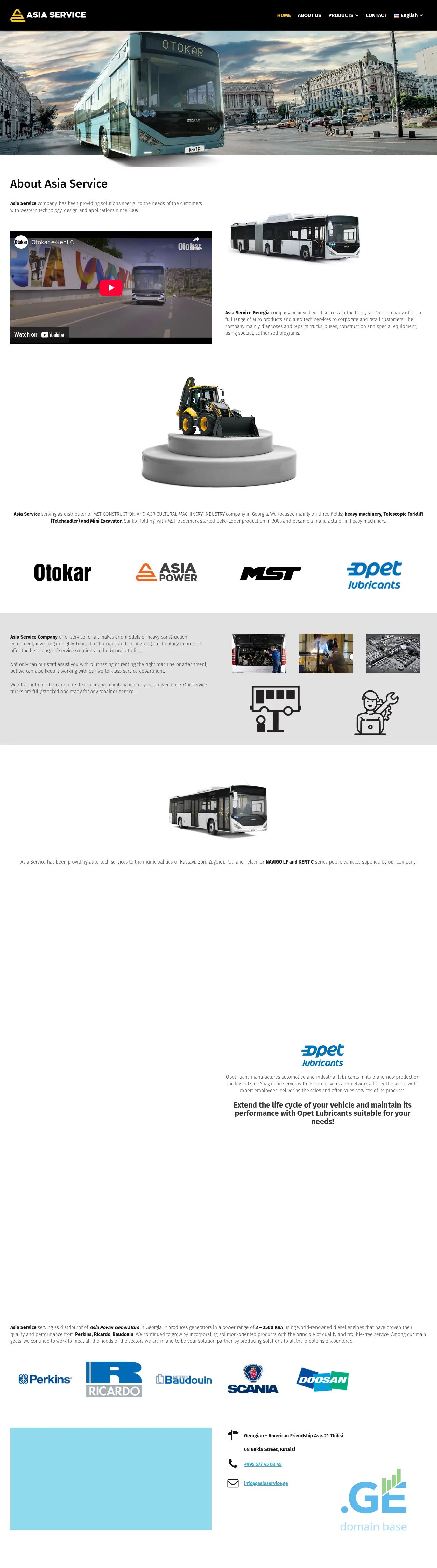Screenshot of the site asiaservice.ge