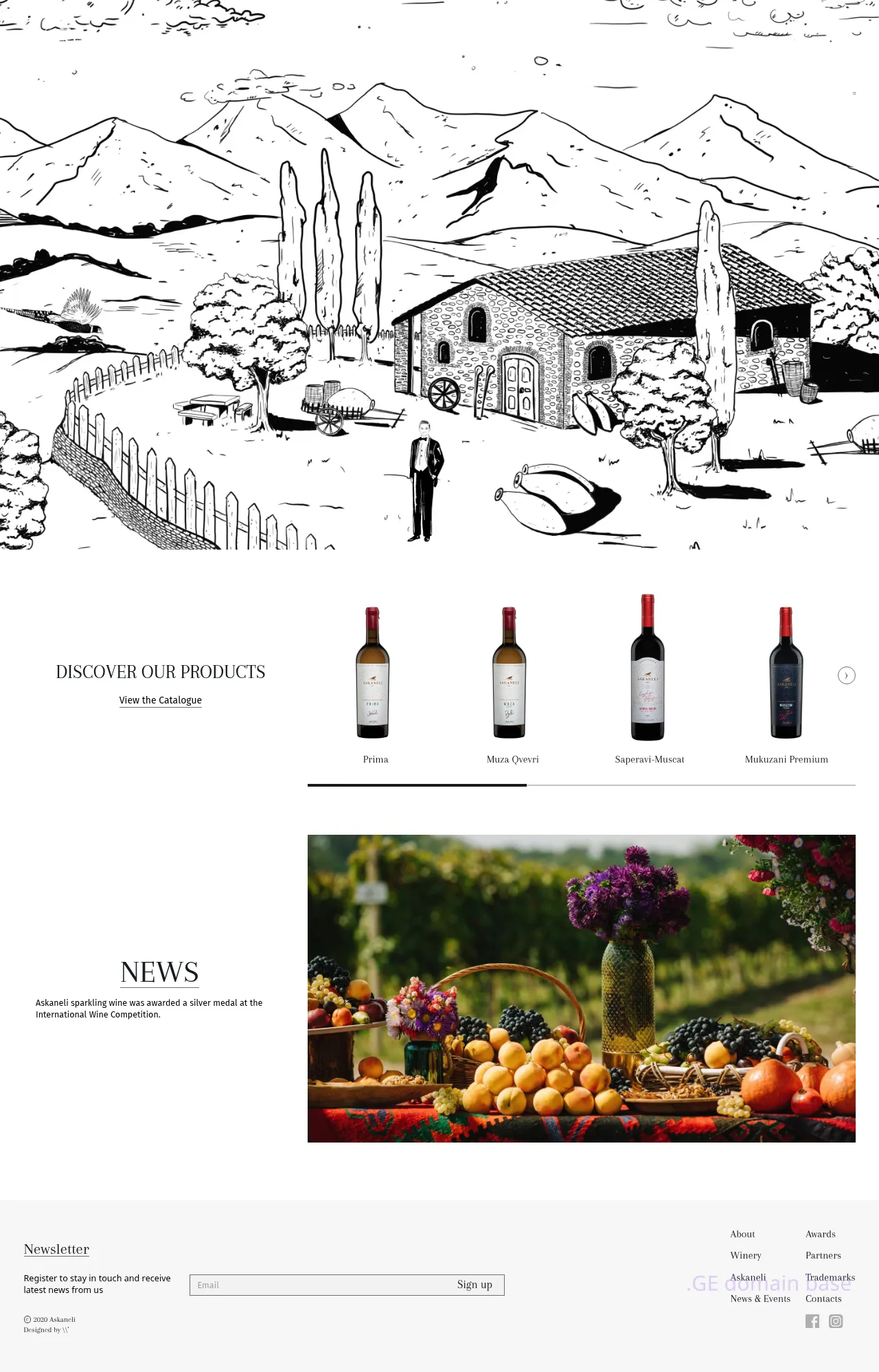 Screenshot of the site askaneli.ge