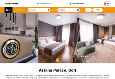 Screenshot of astanapalace.ge