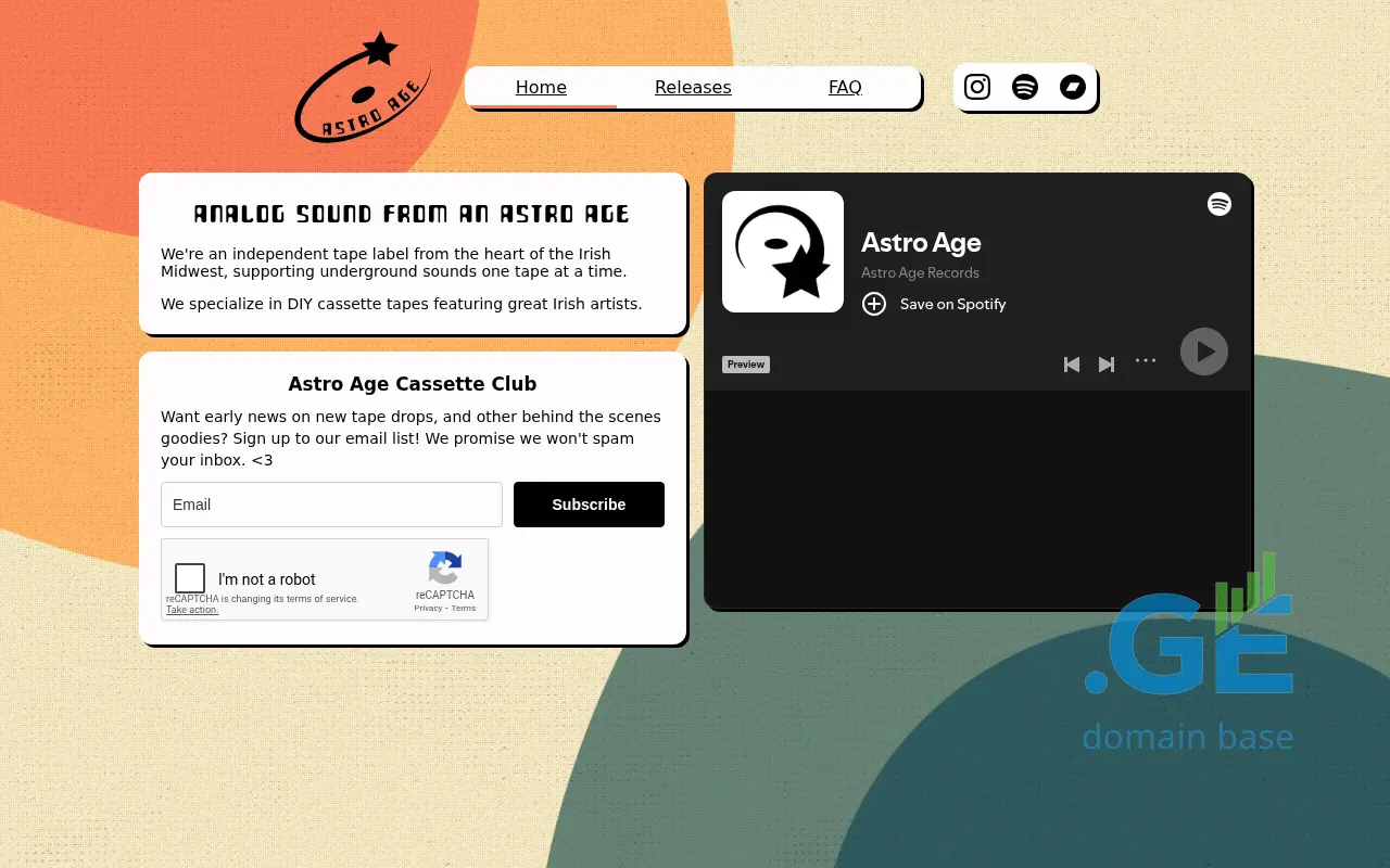 Screenshot of the site astroa.ge