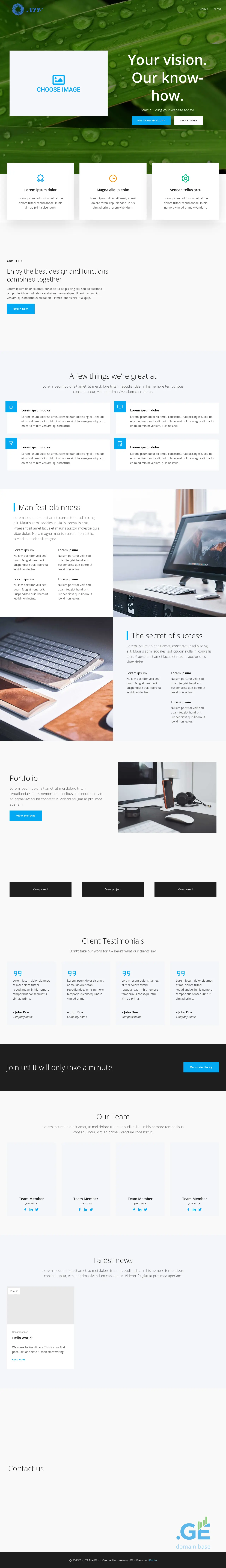 Screenshot of the site atf.ge