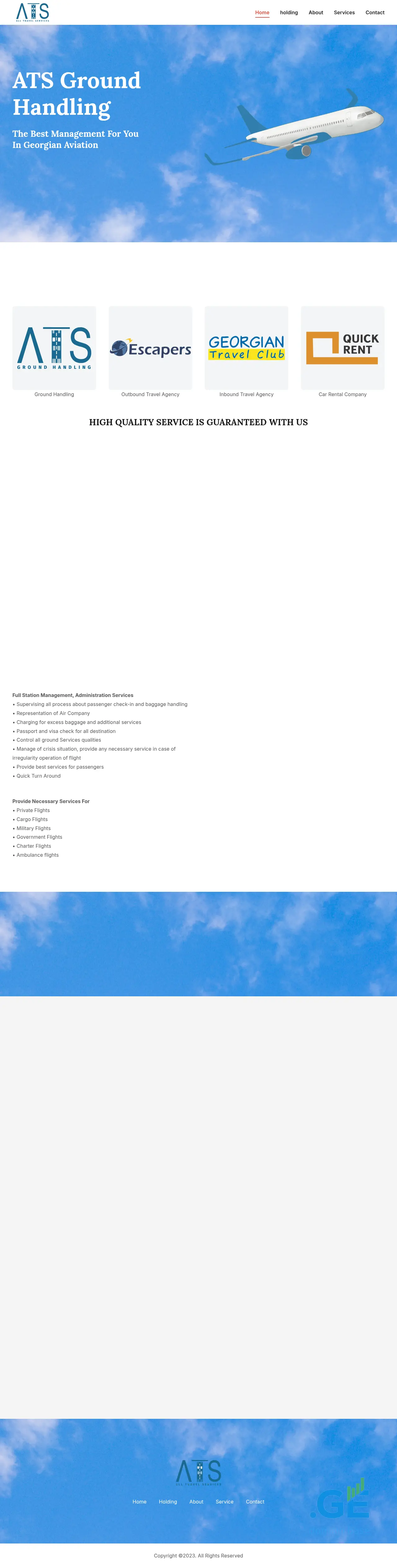 Screenshot of the site atsgh.ge
