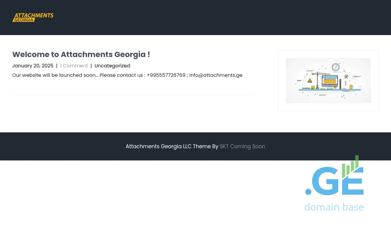 Screenshot of the site attachments.ge