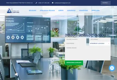 Screenshot of auditplus2010.ge