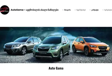 Screenshot of autogama.ge