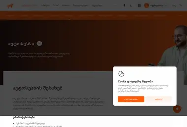 Screenshot of autoplus.ge