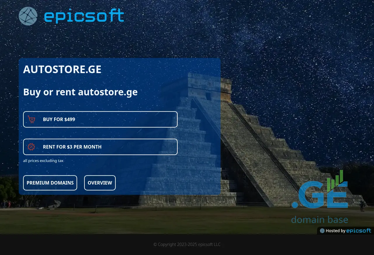 Screenshot of the site autostore.ge