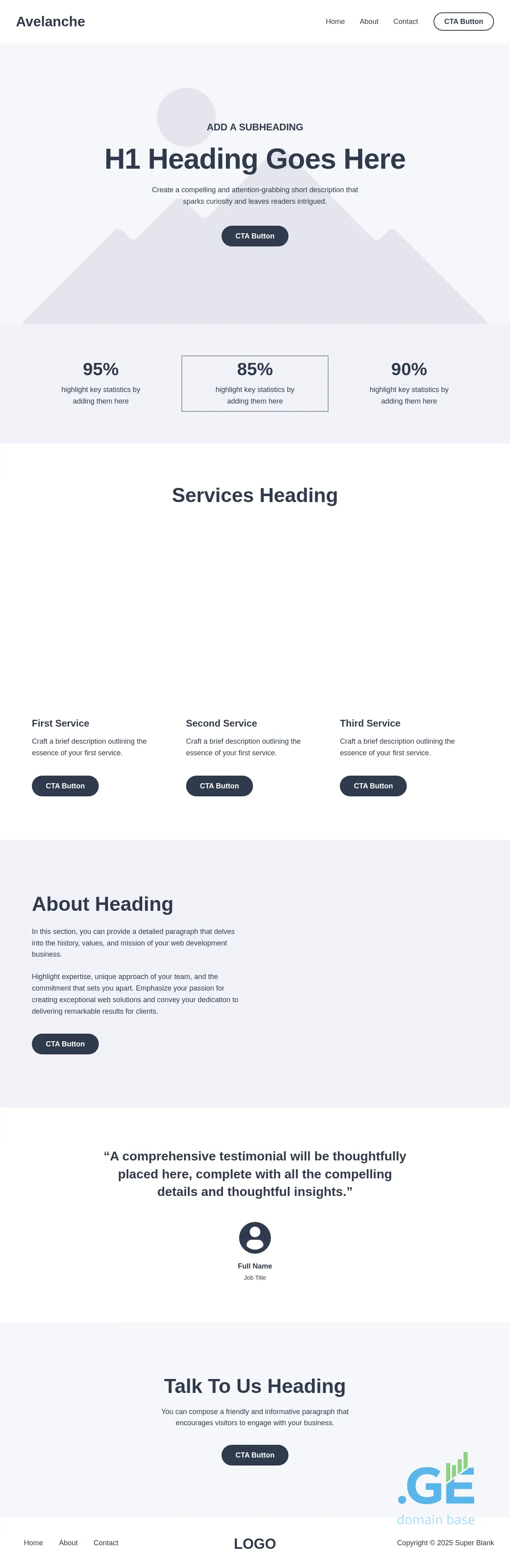 Screenshot of the site avalanchesolutions.ge