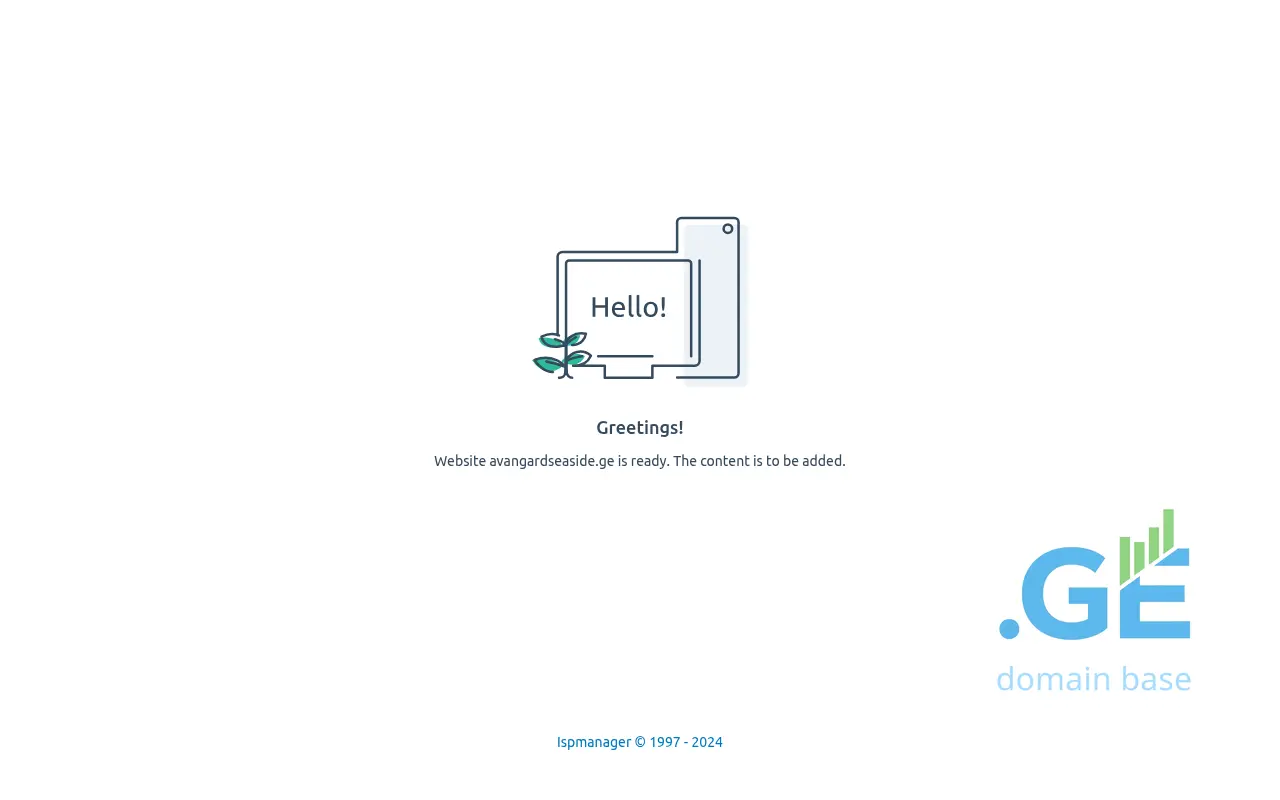 Screenshot of the site avangardseaside.ge