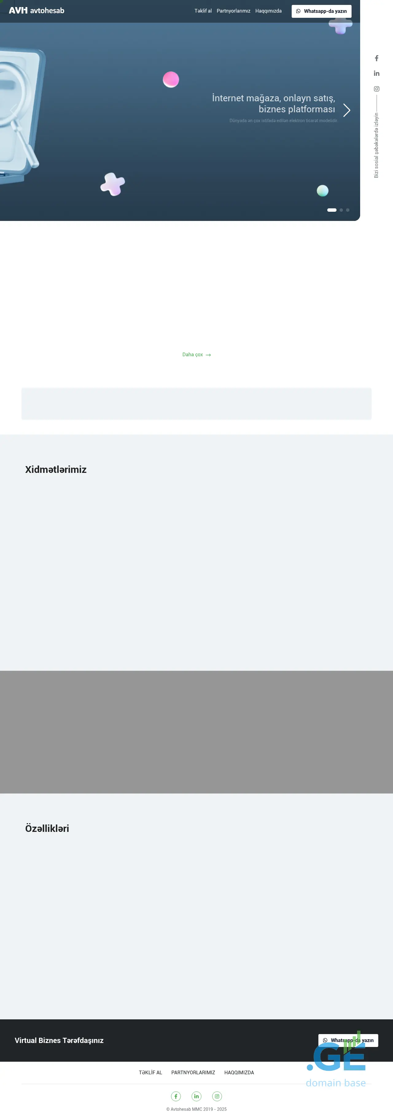 Screenshot of the site avh.ge