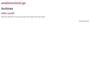 Screenshot of aviationschool.ge