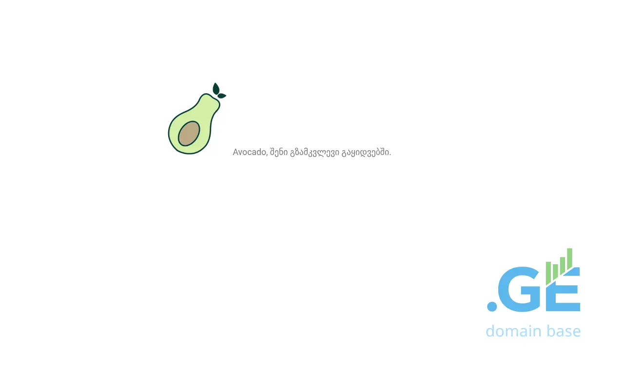Screenshot of the site avocado.ge