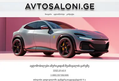 Screenshot of avtosaloni.ge