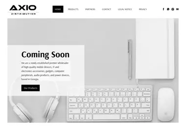 Screenshot of axio.ge