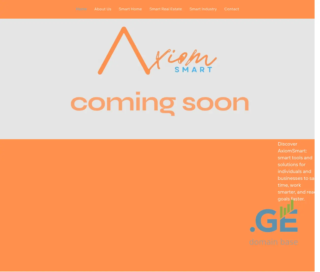 Screenshot of the site axiomsmart.ge