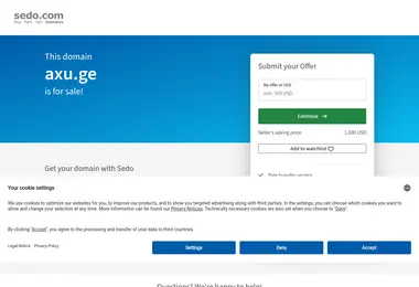 Screenshot of axu.ge