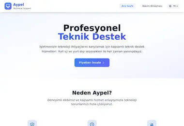 Screenshot of aypeltechnicalsupport.ge