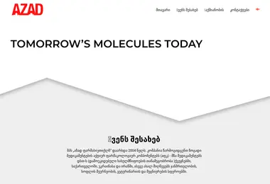 Screenshot of azad.ge
